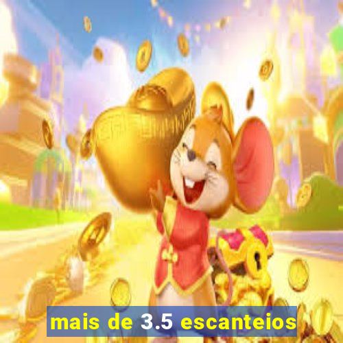 mais de 3.5 escanteios